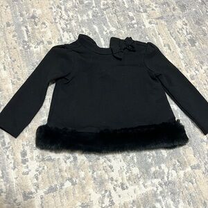 Janie and Jack long sleeve with fur trim